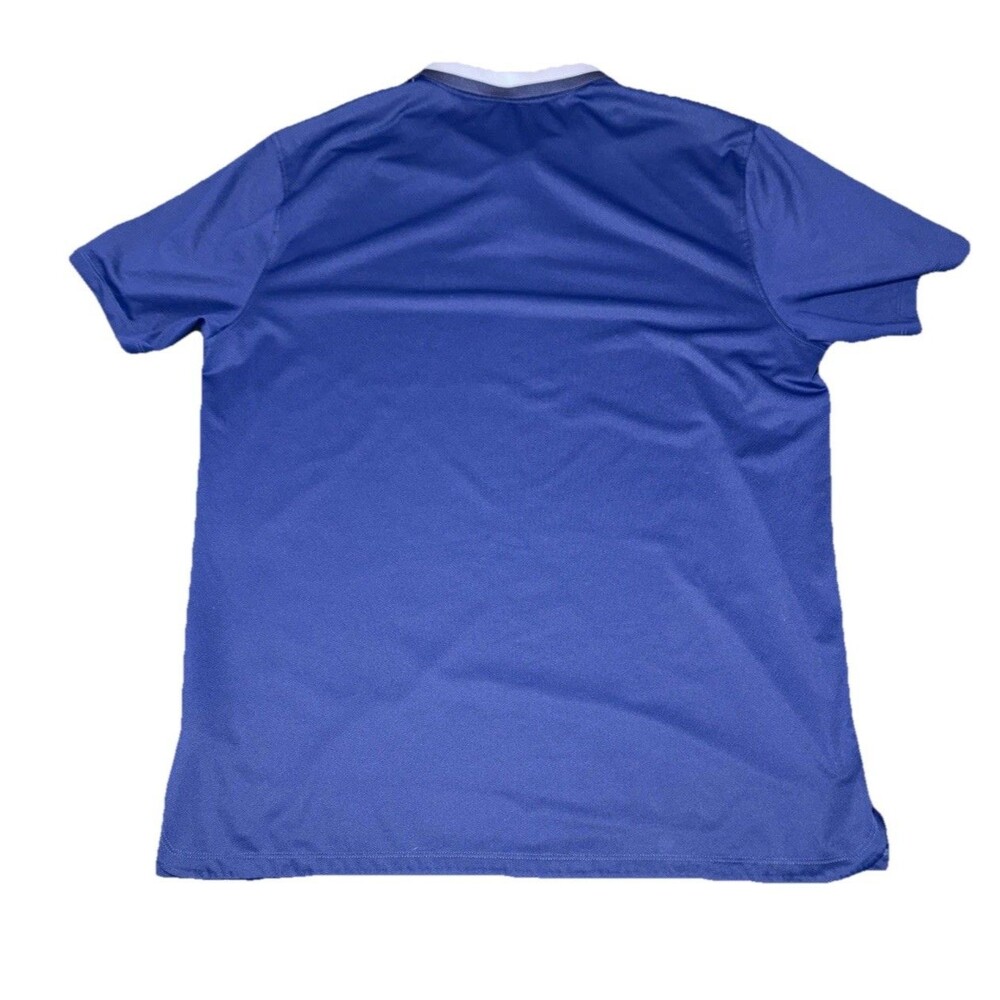 Nike Polo Shirt L Blue Men's Dri Fit Golf Club Print Short Sleeve Clean OOP - Picture 3 of 5